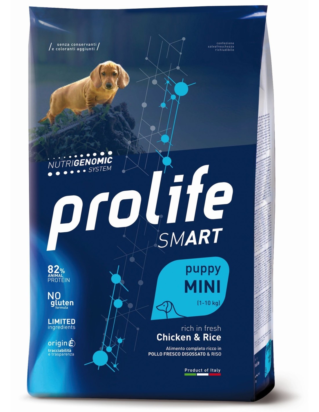 Prolife Smart Puppy Mini Pollo e Riso 2kg Crocchette per Cane Prolife Smart Puppy Mini Pollo e Riso 2kg Crocchette per Cane